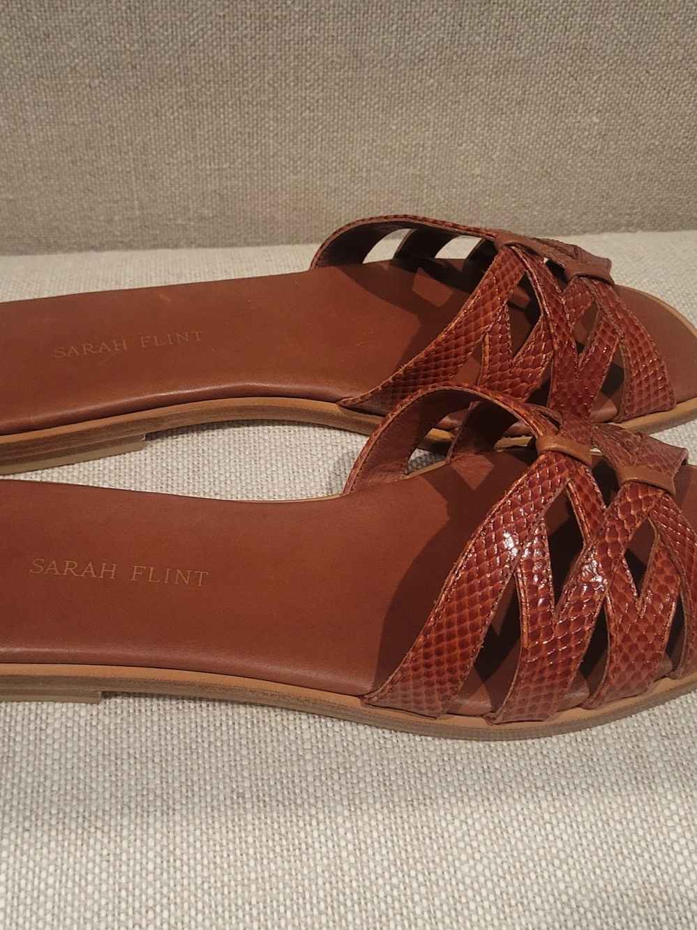 Never Worn! Sarah Flint Kim Sandals - Toffee - Picture 3 of 6